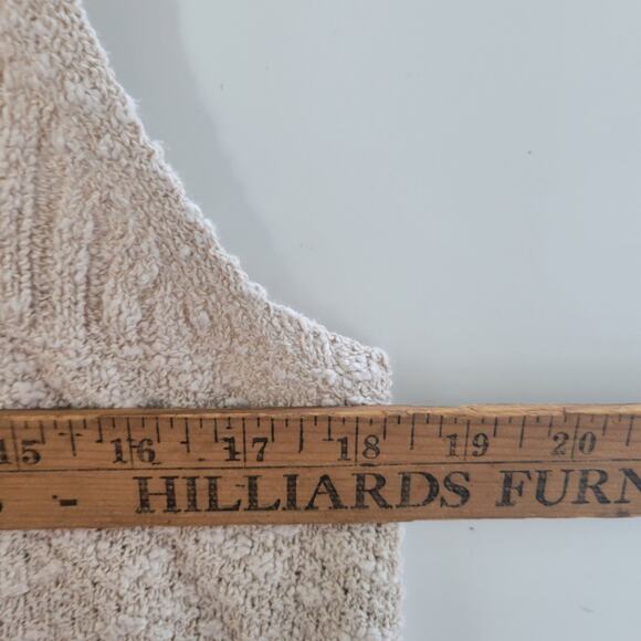 J. Jill Sweater Cardigan Cream Open front chunky Matching Sweater Tank SZ L - Picture 13 of 14